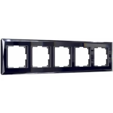 Рамка на 5 постов (черный) Werkel WL08-Frame-05