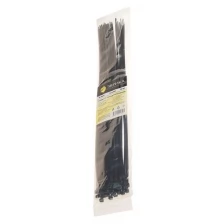 Хомут-стяжка 400х5.0 пластик черный (50шт.) Эврика