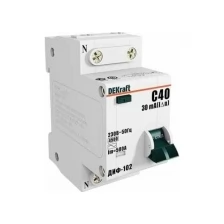 Дифференциальный автоматический выключатель 1Р+N 6А 30мА тип AC, 4,5кА, (хар-ка C) DEKraft Schneider Electric, 16001DEK