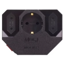 Сетевой фильтр Most MRG (адаптер на 3 розетки) черный