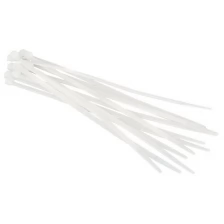 Стяжки кабельные нейлоновые VertexTools 4X200 белые 100 шт
