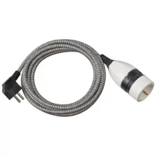 Удлинитель-переноска Brennenstuhl Quality Plastic Extension Cable,3м., 1 роз.,черный 1161830