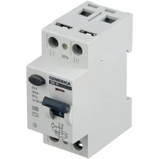 IEK Выключатель дифференциального тока (УЗО) 2п 25А 30мА тип AC ВД1-63 GENERICA IEK MDV15-2-025-030