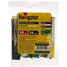 Navigator Набор термоусадочных трубок ТУТ NST-4-12-10-34-M Navigator 4670004711927 221977