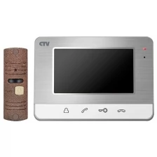 CTV-DP401 (серебро) комплект видеодомофона