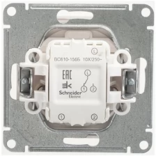 Schneider Electric Механизм переключателя проходного 1-кл. СП W59 10А IP20 10AX бел. SchE VS610-156-1-86
