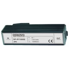 OSNOVO Устройство грозозащиты OSNOVO SP-IP/1000D для локальной вычислительной сети скорость до 1000 Мб/сек 1 вход RJ45-мама/1 выход RJ45-мама