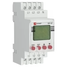 Реле контроля фаз с LCD дисплеем Rkf-2s (с нейтралью) EKF rkf-2s rkf-2s .