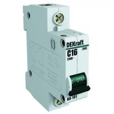 Автоматический выключатель DEKraft ВА-101 1P (B) 4,5kA 16 А