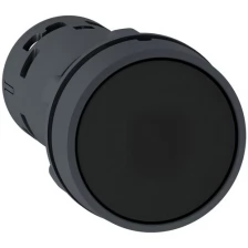 Кнопка чёрная, без фиксации, 22мм, 1Н.О.+1Н.З. Schneider Electric, XB7NA25