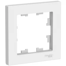 Рамка 1п Schneider ElectricATN000101 AtlasDesign, белый