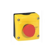Пост управления кнопочный в сборе с 1 кнопкой Osmoz кнопка грибовидная для аварийного отключения (24212) Legrand 024212