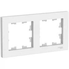 Рамка 2п Schneider ElectricATN000102 AtlasDesign, белый