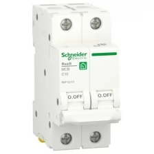 Автоматический выключатель SCHNEIDER ELECTRIC RESI9 (АВ) С 10А 2P 6000А, R9F12210