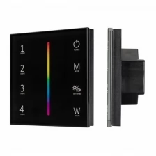 Arlight Панель SMART-P22-RGBW-G-IN Black (12-24V, 4x3A, Sens, 2.4G) (Arlight, IP20 Пластик) 033766