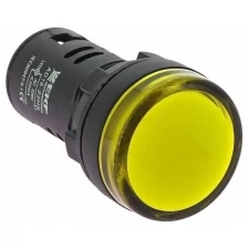 Лампа сигнальная (светодиодная матрица) AD16-22HS желтая (ledm-ad16-o) EKF