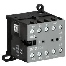 B7-30-01-01 Мини-контактор B7-30-01-01 (12A при AC-3 400В), катушка 24В АС, с винтовыми клеммами