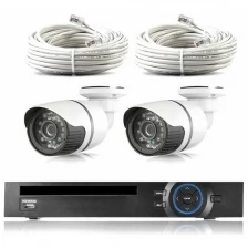 Комплект видеонаблюдения IP Ps-Link KIT-C202IP 2 камеры для улицы 2Мп