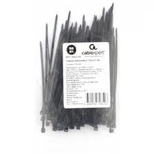 Стяжки пластиковые Gembird Cablexpert NYT-100x2.5B 100шт Black