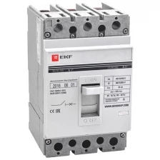 Выключатель автоматический трехполюсный 160А 35кА ВА-99 c термомагнитный регулируемым расцепителем (mccb99-250-160) EKF