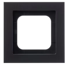 1721-275-500 Рамка 1-постовая, Axcent, металл, матовый черный