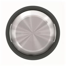 ABB SKY Moon Клавиша для 1-клавишных выключателей/переключателей/кнопок, кольцо "чёрное стекло"