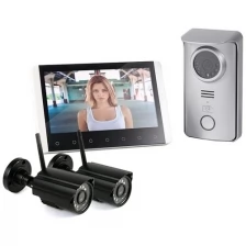 Радиоканальный домофон Skynet R80 с 2 камерами - беспроводной домофон для дома, домофон с камерой запись при вызове подарочная упаковка