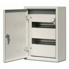 Распределительный шкаф ЩРН, 24 мод., IP31, навесной, сталь, серая дверь | код. 30203DEK | DEKraft ( 1шт. )