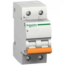 Автоматический выключатель SCHNEIDER ELECTRIC 2p (1P+N) C 40А 4.5кА BA63 домовой 11217