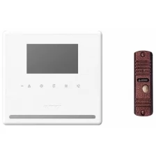 Комплект видеодомофона и вызывной панели COMMAX CDV-43Y (Белый) / AVC 305