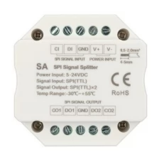 Усилитель SMART-SPI (12-24V, 2 output) (arlight, IP20 Пластик, 5 лет)