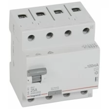Выключатель дифференциального тока (УЗО) 4п 25А 100мА тип AC RX3 Leg 402066 (Цена за: 1 шт.)