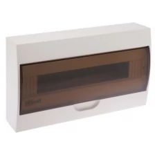 Распределительный шкаф ЩРН-П, 18 мод., IP41, навесной, пластик, белая дверь, с клеммами | код. 31012DEK | DEKraft ( 1шт. )