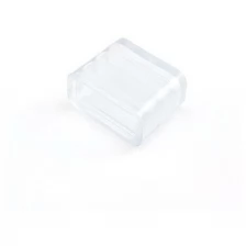 Пластиковые заглушки Apeyron 09-87 для двустороннего светодиодного неона / размеры 8.5x16.5 мм / комплект - 2 шт