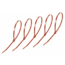 Хомут-стяжка Rexant, нейлон, 4,8 x 400 мм, 25 шт, красный
