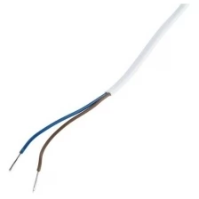 Сетевой шнур REXANT, вилка плоская, без розетки, 1.8 м, 2x0.5 мм2, белый