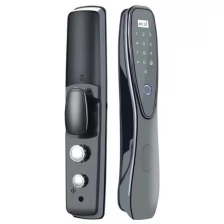HDcom SL-910 Tuya-WiFi - биометрический Wi-Fi Smart электронный замок на дверь - защита от подбора пароля, аккумулятор в подарочной упаковке