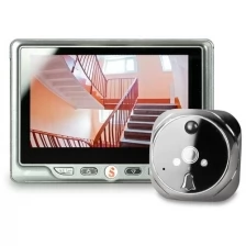 Видеоглазок с записью на SD карту, звонком и датчиком движения Ps-Link 4,3DM Grey