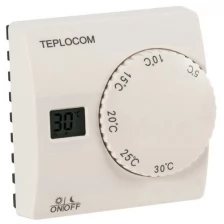 Термостат комнатный бастион Teplocom TS-2AA/8A, проводной, реле 250В, 8А
