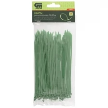 Хомуты кабельные пластиковые 2,5х150 мм Сибртех зеленые 100 шт