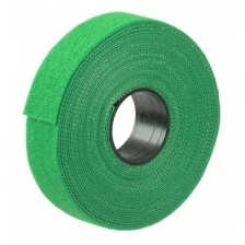 Хомут-липучка ITK, многоразовый, 16 мм, рулон 5 м, зеленый