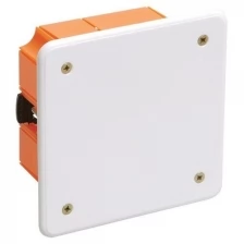 IEK Коробка распаячная CП 92х92х45 IP20 КМ41022 для полых стен (с саморезами пластиковые лапки с крышкой) IEK UKG11-092-092-045-P