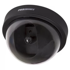 Купольный муляж камеры с мигающим красным светодиодом, цвет: Черный