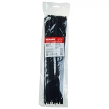 Хомут-стяжка кабельная нейлоновая REXANT 350 x4,8 мм, черная, упаковка 100 шт.