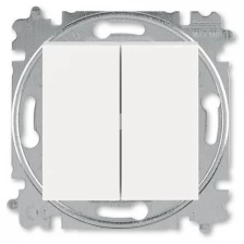 ABB Левит выключатель скрытая жемчуг/ледяной 2кл 10А IP20