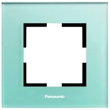 Panasonic Рамка Panasonic Karre Plus WKTF08013GB-RU декоративная 1x стекло зеленый (упак.:1шт)