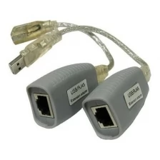 OSNOVO Удлинитель OSNOVO TA-U1/1+RA-U1/1 для интерфейса USB 1.1 для клавиатуры и мыши по кабелю витой пары CAT5/5e/6 до 100м