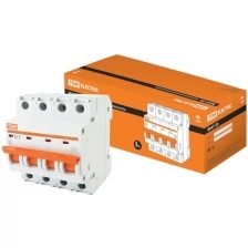 Автоматический выключатель ВА47-29 4Р 1А 4,5кА х-ка D TDM (Упаковка 3шт) SQ0206-0180