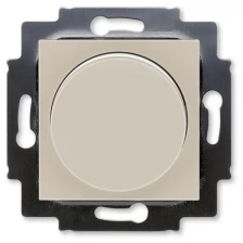 Светорегулятор (диммер) Levit скрытой установки поворотно-нажимной 60-600Вт R кофе макиато / белый 2CHH942247A6018 ABB