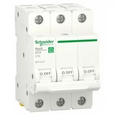 Schneider Electric Выключатель автоматический RESI9 (АВ) С 10А 3P 6000А Schneider Electric R9F12310